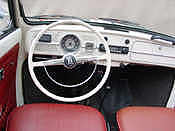 interieur Volkswagen Kever Cabriolet, klassieker, trouwauto
